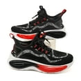 thumbnail image 4 of Bocca Boy's Athletic Sneaker Black/Red Running Shoes Lace-up 2M, 4 of 8