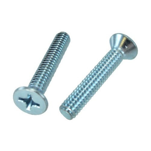 Select Length 1/4"-2018-8 Stainless Steel Phillips Flat Head Machine Screws 