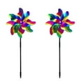 thumbnail image 2 of Bearachild Spinner de viento para espantar pájaros, 2 uds., exclusivo, repele pájaros y mejora el efecto de decoración del jardín, es obvio Jardín y Patio Degradado de color, 2 of 6