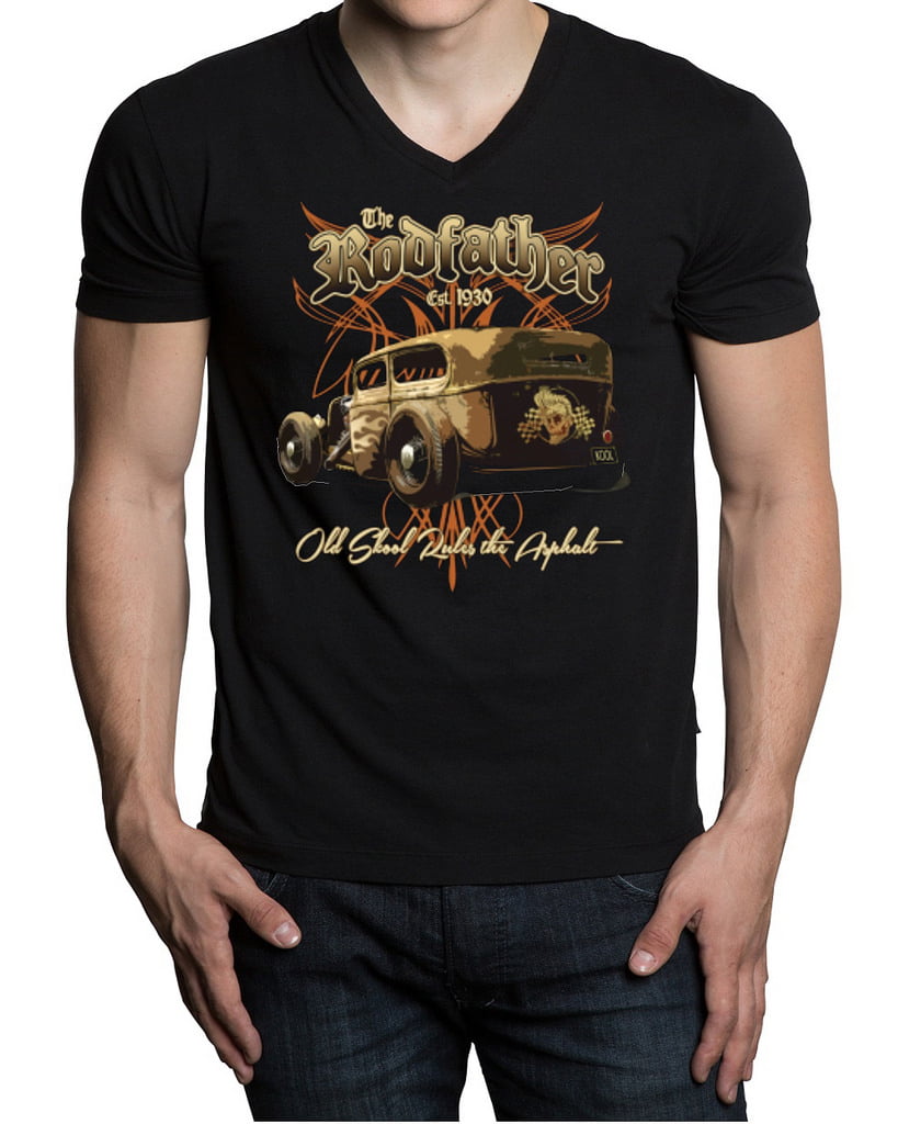OLD SKOOL RULES BEEN THERE T-SHIRT T SHIRT CLOTHING APPAREL HOT ROD TSHIRT