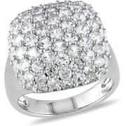 4-3/4 Carat T.G.W. Created White Sapphire Cocktail Ring in Sterling Silver