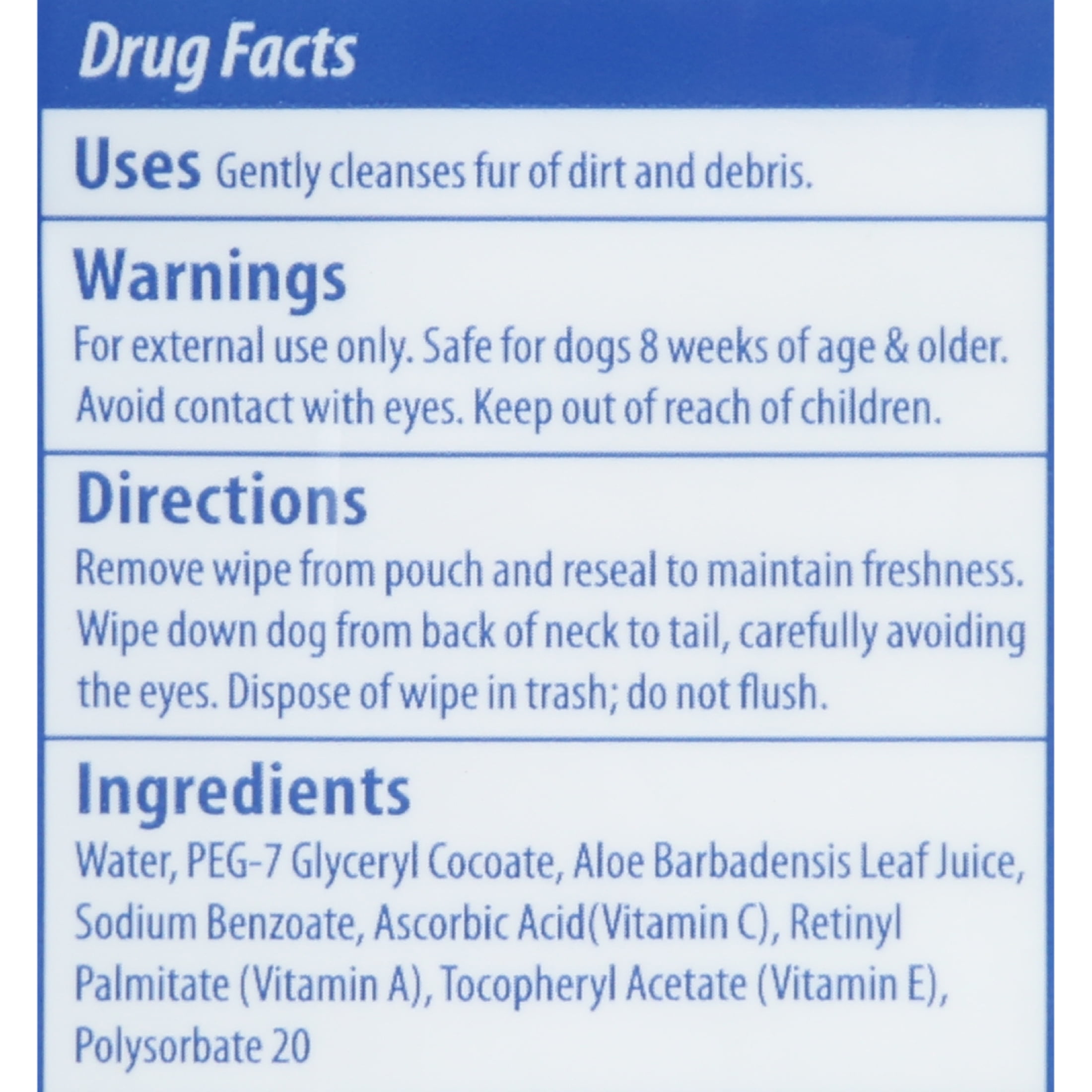 (4 pack) Wet Ones Hypoallergenic Wipe for Dogs - 100 ct pouch