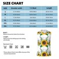 thumbnail image 5 of Goofa Sunflowers (2) Printed Men's Sleeveless T-Shirt - Athletic Gym Workout Tank Top for Men - Moisture-Wicking, UPF 30+ Quick-Dry Muscle Tee-Medium, 5 of 8