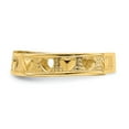 thumbnail image 3 of 14K Yellow Gold Ring Band Toe Heart Design, Size 8, 3 of 5