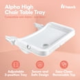 thumbnail image 2 of hauck Alpha High Chair Tray Table Compatible with Alpha+ and Beta+, White, 2 of 10