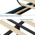thumbnail image 7 of BEKAY Queen Size Bed Frame, Velvet Platform Bed Frame with Adjustable Headboard, Wood Slats Support, No Box Spring Needed, 7 of 7