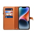 thumbnail image 5 of Detck Case for Samsung Galaxy A33 5G 6.5" 2022 Release, PU Leather Case Vintage Pattern Detachable Wrist Strap Crosbody Lanyard Flip Kickstand Card Slots Wallet Compartment Full Protective Case, Brown, 5 of 10