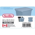 thumbnail image 5 of Sterilite 114 Liter Tote, Large Plastic Storage Bin with Snap-on Lid, Stackable, Blue, 5 of 5