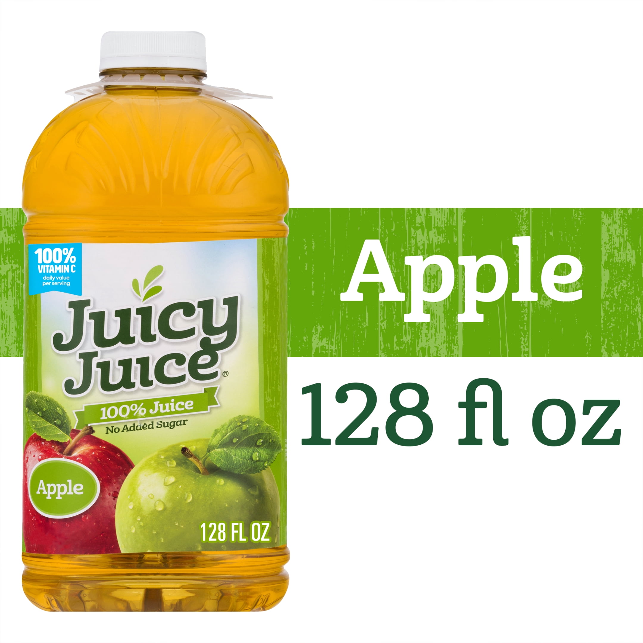 Juicy Juice Apple Juice, 100 Juice, 128 FL OZ Bottle
