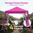 thumbnail image 2 of Quictent 10x10 FT Pop Up Canopy, Portable Instant Shelter with Adjustable Height, Outdoor Sun Shade for Beach and Sporting Events, UV Protection & Waterproof, Pink, 2 of 7