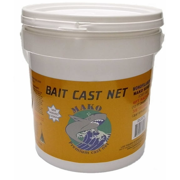 Mako Ballyhoo Cast Net ( 1/2" Sq. Mesh )