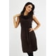 thumbnail image 5 of Vestido tejido Roman Fashion Cuello Cascada Juvenil Cafe EG, 5 of 6