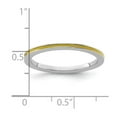 thumbnail image 2 of 925 Sterling Silver Polished Stackable Yellow Enameled 1.5mm Ring Size 5 Stackable Ring for Women, 2 of 2