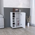 thumbnail image 3 of Modern Style Bar Cart with 6-Wine Holder | In Primary Living Zones | Present Your Wine in an Attractive Way, 3 of 4