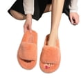 thumbnail image 2 of Mujer Memory Foam Suela Antideslizante Forro Piel Sintética Zapato Deslizante (35) Naranja, 2 of 8