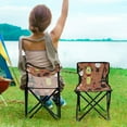 thumbnail image 5 of 600D Oxford Camping Chair Portable Foldable Chair Supports 220 lbs for Picnic, Fishing, Backpacking Black Clown Costume Icons, 5 of 8