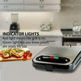 OVENTE Electric Sandwich Maker with NonStick Plates, Indicator Lights
