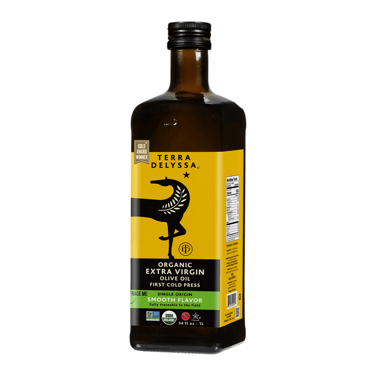 3 pack) Terra Delyssa Organic Extra Virgin Olive Oil, 34 fl. oz