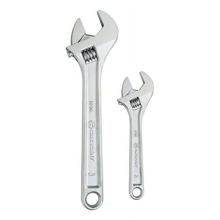 Crescent 6 and 10 in. L Metric and SAE Adjustable Wrench Set 2 pc.