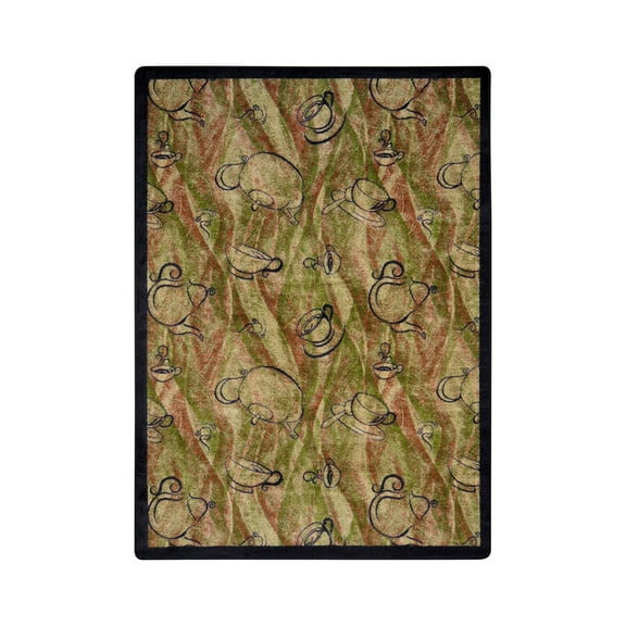 Kaleidoscope - Whimsical Area Rugs Fresh Brew, 7'8" x 10'9", Hazelnut