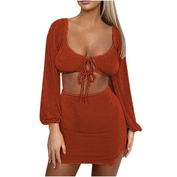 Moda mujer verano chaleco Camis falda traje conjunto manga corta vendaje Sexy conjuntos Wmkox8yi bvn3312