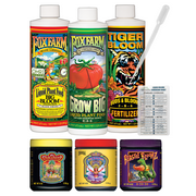 FoxFarm Nutrient Package Bundle Fertilizers, 66 oz with Twin Canaries Chart & Pipette