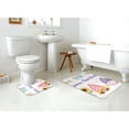 thumbnail image 4 of Yiaed Watercolor Gnome Garden Print Bathroom Mat Set 2 Pieces Mat Anti-Skid Pad Ultra Soft and Absorbent Bathroom Bath Mat Contour Bath Rugs for Toilet Base, 4 of 6