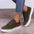 thumbnail image 3 of Oyedens Platform Low Top Fashion Sneakers for Women Girls Casual Flats Canvas Shoes Play Sneakers, 3 of 6