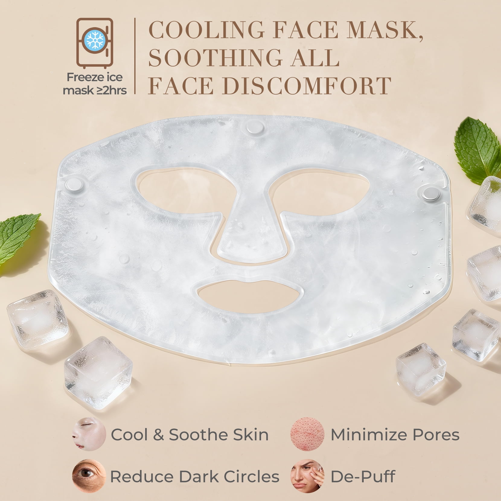 Red Light Therapy Mask for Face, Rechargeable LED Photon Face Mask for Face, Skin Tightening & Radiant Glow, Professional Home Skincare Device Black