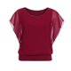 thumbnail image 5 of Pntutb - Blusa de gasa con manga corta, informal, suelta, para mujer Pntutb Pntutb-2002, 5 of 9