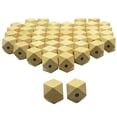 thumbnail image 3 of SUSHANG 100PC Wood Color Beaded Octagonal Beads Jewellery Beads 14Mm Diameter Craft Wooden Beads Accessories Wooden Diy for Home Diy, 3 of 3