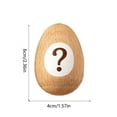 thumbnail image 4 of Eggs Musical Shakers Easter Wooden Egg 2026 Engraved With Text For Boy Girl Eester Egg Stuffers Custom For Hand For Education, 4 of 5