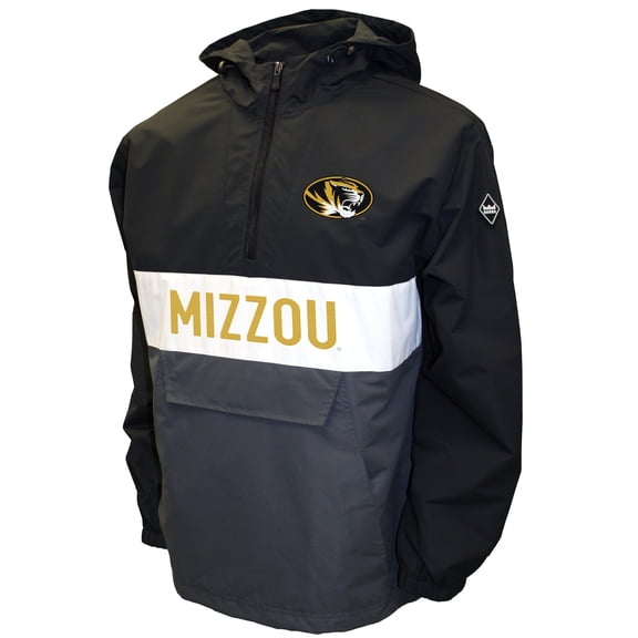 Men's Franchise Club Black Missouri Tigers Alpha Anorak Jacket