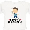 thumbnail image 4 of Inktastic Grampa Fishing Buddy Boys Boys Long Sleeve Baby Bodysuit, 4 of 5