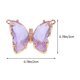 thumbnail image 2 of 5 unids chic metal mariposas encantos brillante bricolaje cristal joyería colgantes decoración, 2 of 5