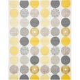 thumbnail image 1 of Unique Loom Metro Circles Pattern Area Rug 8' x 10' Rectangle Ivory/Black, 1 of 10