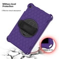 thumbnail image 7 of Dteck Case Compatible with Kindle Fire HD 10 Tablet (7th Generation and 9th Generation, 2017 and 2019 Release) with Adjustable Shoulder Strap, 360 Rotating Kickstand Shockproof Case, Purple+Black, 7 of 7