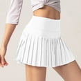 thumbnail image 4 of Erwazi Women's Pleated Tennis Skirts High Waisted Lightweight Athletic Skorts Skirts with Shorts Pockets, 4 of 5
