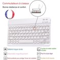 thumbnail image 2 of Étui en Silicone avec Clavier AZERTY Français Intégré Bluetooth pour iPad 10.2, 2 of 3