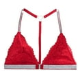 thumbnail image 4 of MDUKONU Bras for Women Women's Super Soft Wireless Lightly Lined Comfort Bra Red S, 4 of 8
