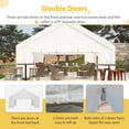 thumbnail image 5 of 20x20 FT Party Tent Heavy Duty, Outdoor Wedding Event Shelters Upgraded Galvanized Canopy with Waterproof White Roof, Removable Sidewalls & 2 Storage Bags, 5 of 9