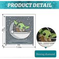 thumbnail image 3 of Diamond Painting Kit for Kids, 5D Full Diamond Cartoon Diamond Art with Wooden Frame Diamond for Kids 6-8-10-12 Years Old 7X7 Inch, 3 of 4