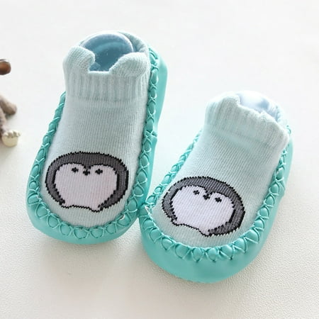 

Sodopo Cute Cartoon Toddler Socks - Infant Baby Boy Girls Moccasins Non-Skid Indoor Slipper Shoes Socks Booties with Grips Cotton Warm Baby Shoes Socks for Outdoor