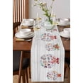 thumbnail image 4 of Ldtrchee Coastal Christmas Table Runner 70 Inches, Xmas Balls Nautical Starfish Vintage Bed Runner Dresser Scarves Tabletop for Indoor Outdoor Parties/Ceremony/Banquet, 13" x 70", 4 of 8