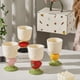 thumbnail image 2 of Aesthetic Fruit Pattern Ceramic Mug Cute Fruit Design High Foot for Snack Condiment, 2 of 5