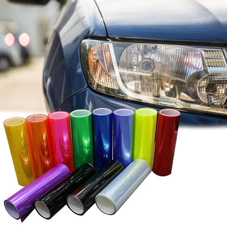 12x72IN Car Headlight Taillight Fog Light Tint Film Vinyl Wrap Golden Yellow Headlight Foil Sticker Cover Car Styling - 34