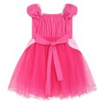 thumbnail image 3 of Beilxfa Princess Fancy Tulle Dress For Toddler Girls Bubble Sleeve Tutu Dress Birthday Halloween Christmas Party Dresses 2-7Y, 3 of 7