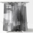 thumbnail image 4 of Abstract Art Shower Curtain Gray Oil Painting Watercolor Grunge Brushstrokes Colorful Art Modern Bathroom Curtain with plastic hook, 4 of 4