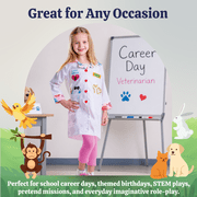 Dress Up America Veterinarian Girls Halloween Fancy-Dress Costume for Child, Large