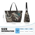 thumbnail image 4 of Disketp Sac de Plage Grande Capacité Imprimé Ours Polaire, Imperméable et Résistant au Sable pour Femmes, 4 of 7